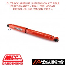 OUTBACK ARMOUR SUSPENSION KIT REAR TRAIL FITS NISSAN PATROL GU Y61 WAGON 1997 +